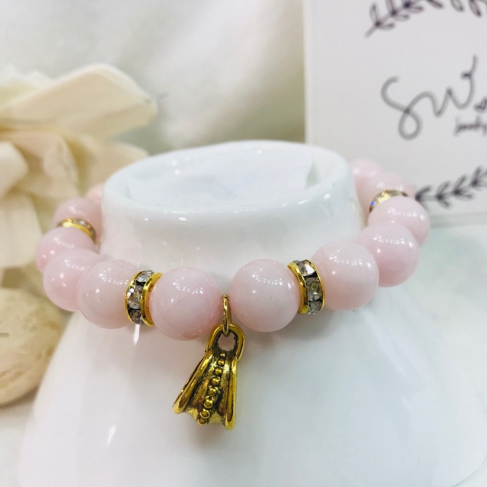Gemstone Rose Quartz Bracelet